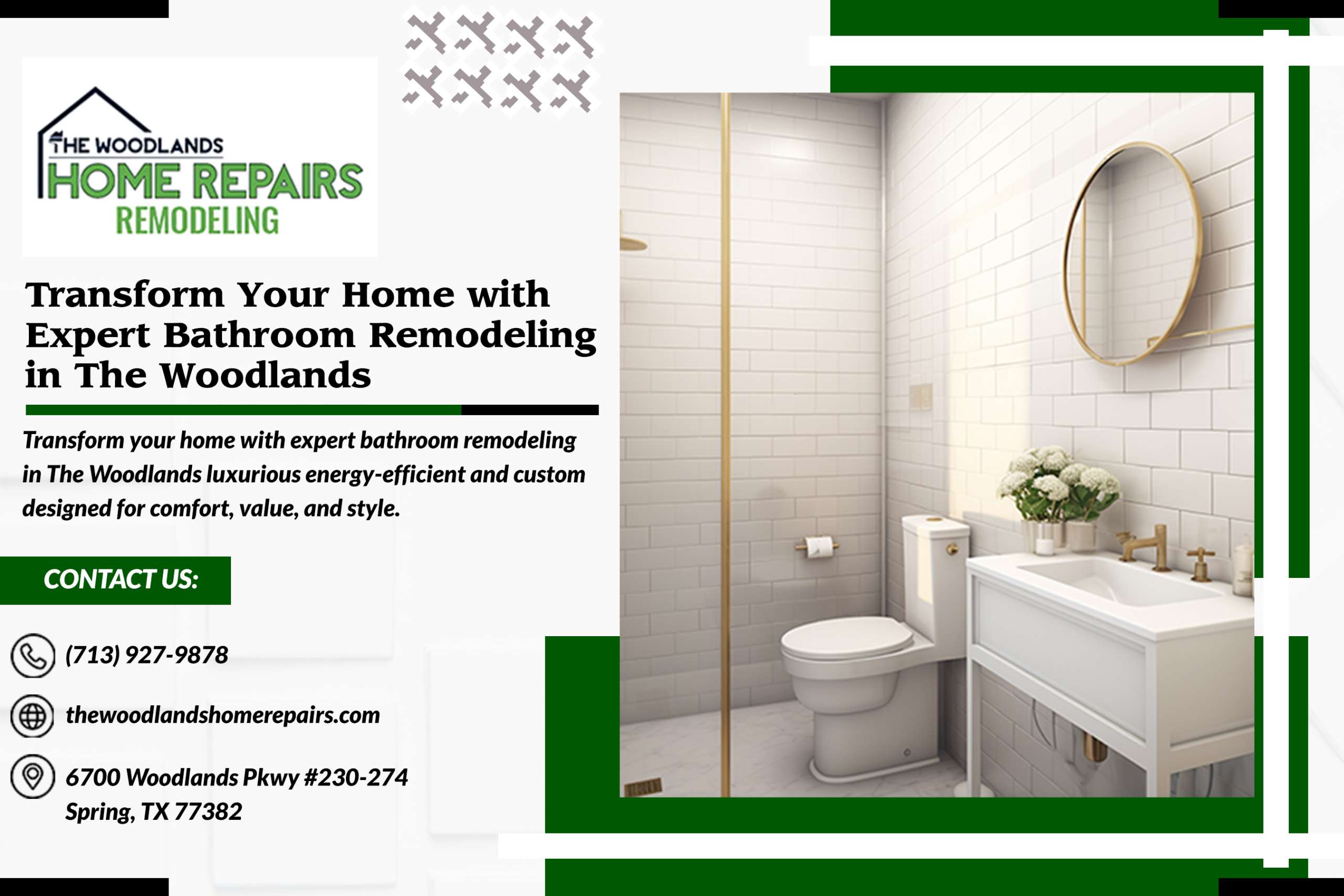 Transform Your Home with Expert Bathroom Remodeling in The Woodlands Transform Your Home with Expert Bathroom Remodeling in The Woodlands