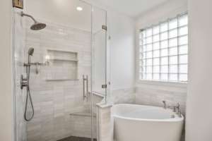 Master Bath Renovation bath and shower installation