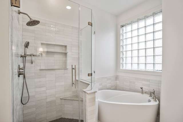 Master Bath Renovation bath and shower installation