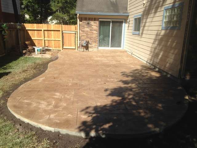 concrete stamped concrete stamped patio